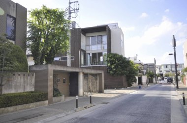 Modern mimari, şehir konsepti arka planı 