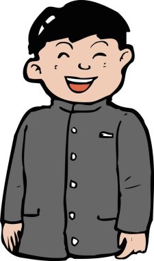 beyaz arka planda mutlu adam çizgi filmi 