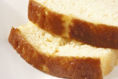 Tereyağlı kek. Yakın çekim.