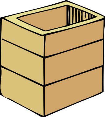 çok katmanlı yiyecek kutuları, beyaz arkaplanda izole edilmiş basit illüstrasyon  