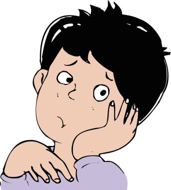  Diş ağrısı olan bir çocuğun resmi.