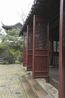 Japon şehrindeki eski geleneksel tapınak