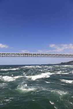 Güzel manzara. Girdaplar ve Onaruto köprüsü