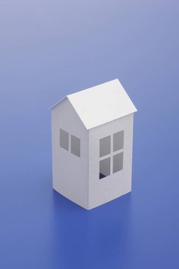 Kağıt ev modeli, kapat. 