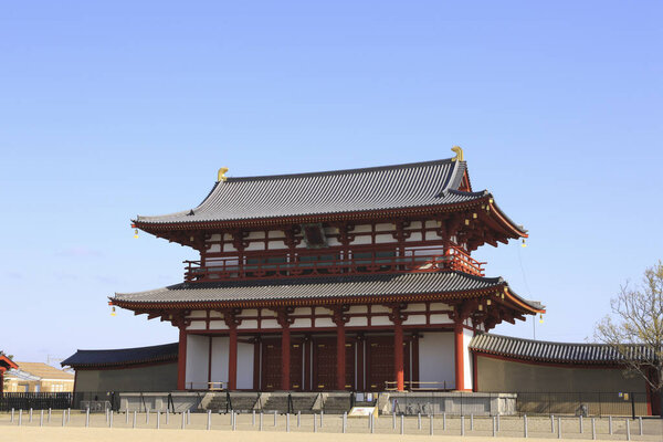Suzaku Gate Of Nara Palace. Концепция путешествия
