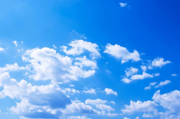 Beautiful White Clouds Blue Sky Natural Background — Stock Photo, Image