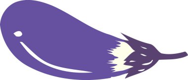 Patlıcanların çizim çizimi