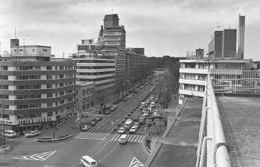 Tokyo 'daki trafik durumunun bir fotoğrafı..