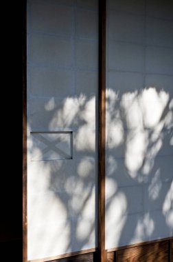 Eski ahşap arka kapı, kapat