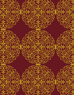 Çiçek elementleriyle kusursuz desen.