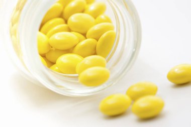 İlaçlar. İlaç hapları, kapatın.