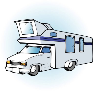 Çizgi film kampçısının çizimi