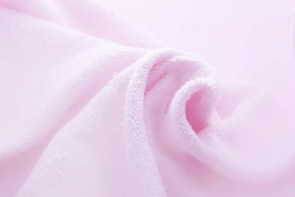ピンクのタオル生地の質感の背景 — ストック写真