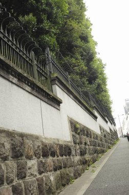 Güzel Japon caddesinin yaz manzarası