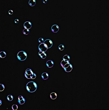 Renkli baloncuklu soyut arkaplan     