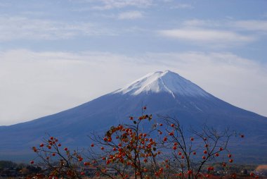 Japonya 'daki güzel Fuji Dağı.