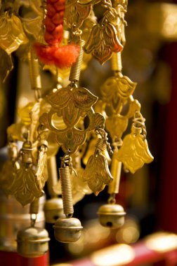 Japon Tahta Koltuk Dekorasyonu 'nun yakın görüntüsü 