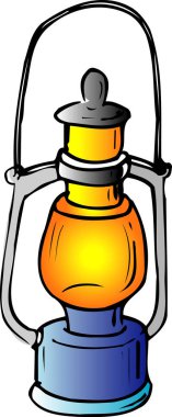 gaz lambası çiziminin karikatür görüntüsü 