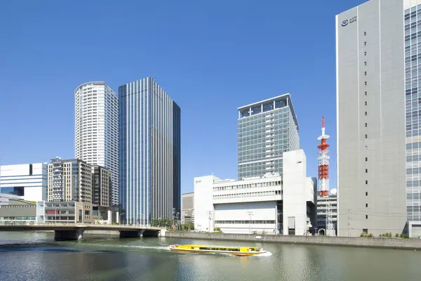 Osaka Japonya Nın Gündüz Şehir Manzarası — Stok fotoğraf