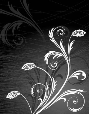 çiçekli siyah beyaz arkaplan