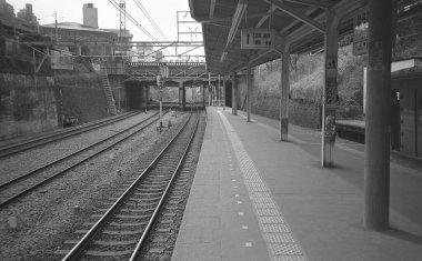 Şehirdeki tren istasyonu.