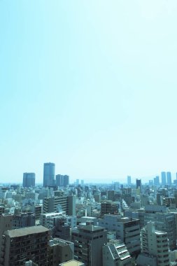 Güzel modern şehir manzarası, kentsel konsept geçmişi 