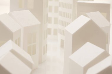 Kağıt ev modeli, kapat. 