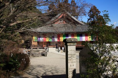 Güzel Japon tapınağı manzarası, Budizm konsepti