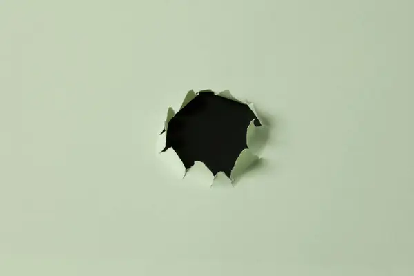 White Torn Hole Paper Background — Stock Photo, Image