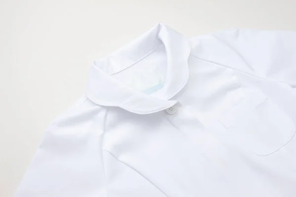 White Shirt Collar Button — Stock Photo, Image