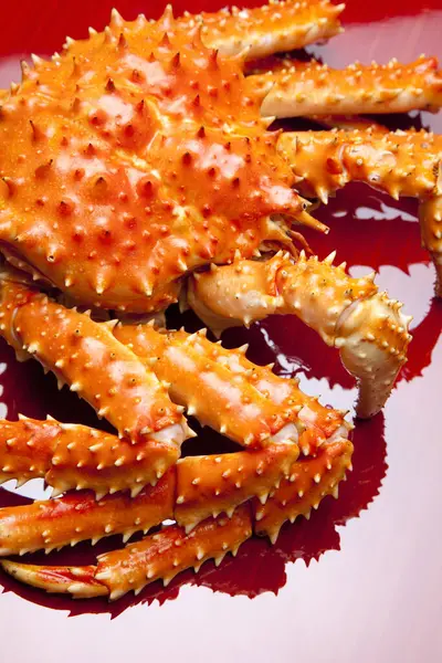 fresh red crab  on background, close up