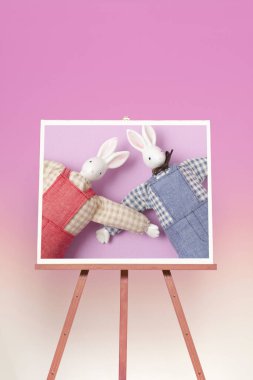 Tavşan ve Paskalya tavşanı fotoğrafı.