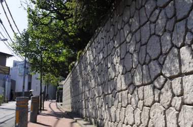 Şehrin eski taş duvarı. 