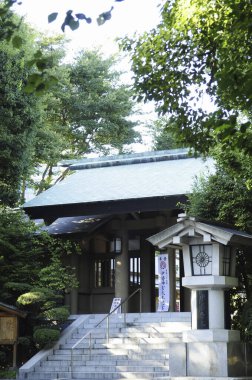 Güzel Japon tapınağı manzarası, Budizm konsepti