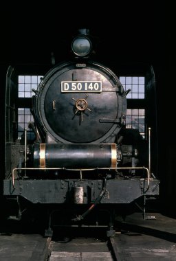 Eski buharlı klasik lokomotif