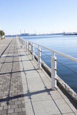Yokohama, Japonya 'daki Minato Mirai' nin detaylı görüntüsü