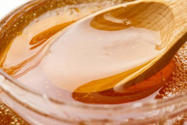 Taze organik bal yakın plan görüntüsü           