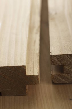 Tahta yığını, yakın görüş.