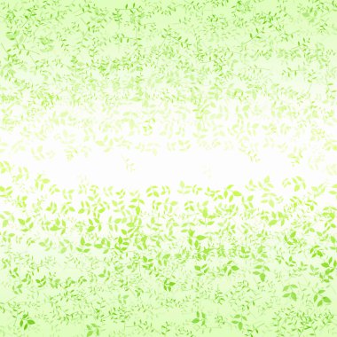 Beyaz arkaplanda taze yeşil yaprak deseni