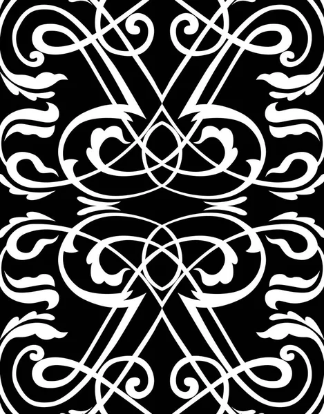 Черный Белый Абстрактный Фон Декоративными Винтажными Элементами — стоковое фото