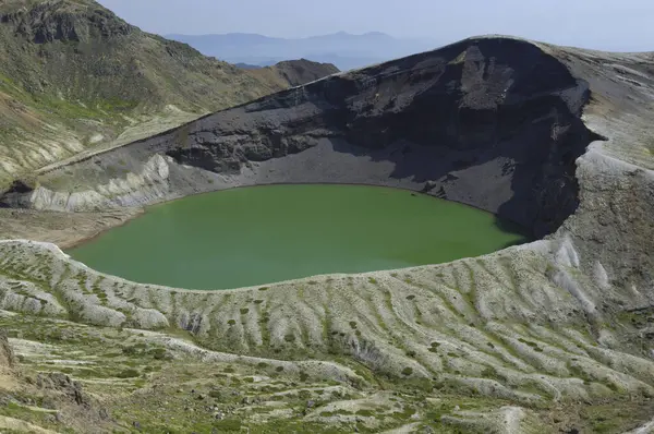 Pohled Jezero Kráteru Sopky — Stock fotografie
