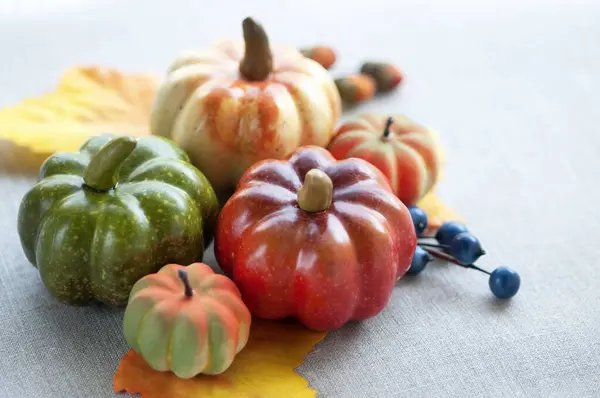 Красивая Осенняя Композиция Halloween Pumpkins — стоковое фото
