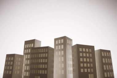 Kağıt ev modeli, kapat. 