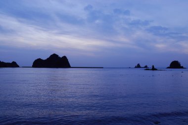Denizde güzel bir gün batımı