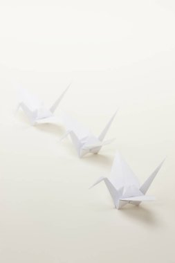 Kağıt tekneler, kağıt uçak, origami, izole edilmiş