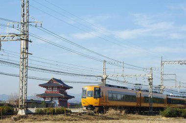 Hokkaido, Japonya 'daki Japon treninin görüntüsü