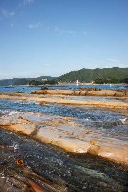 Güzel deniz. Tatsukushi Sahili 