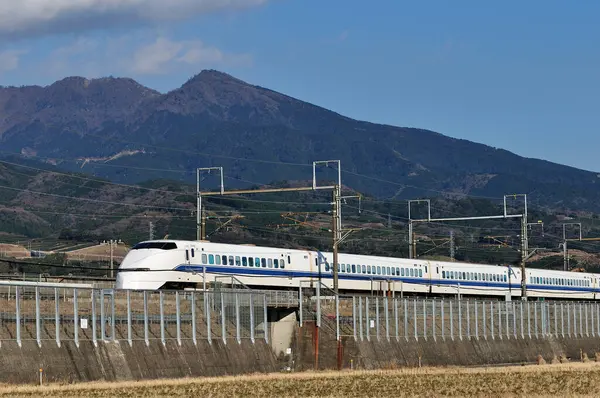 Snelle Shinkansen Kogeltrein Hard Rijden Japan — Stockfoto