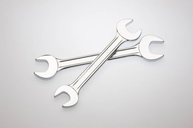 gerçekçi metal anahtarlar beyaz arkaplan