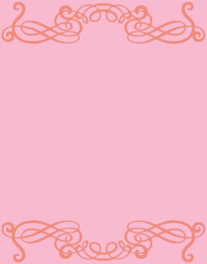 Dekoratif vintage elementlere sahip güzel pembe soyut arkaplan              